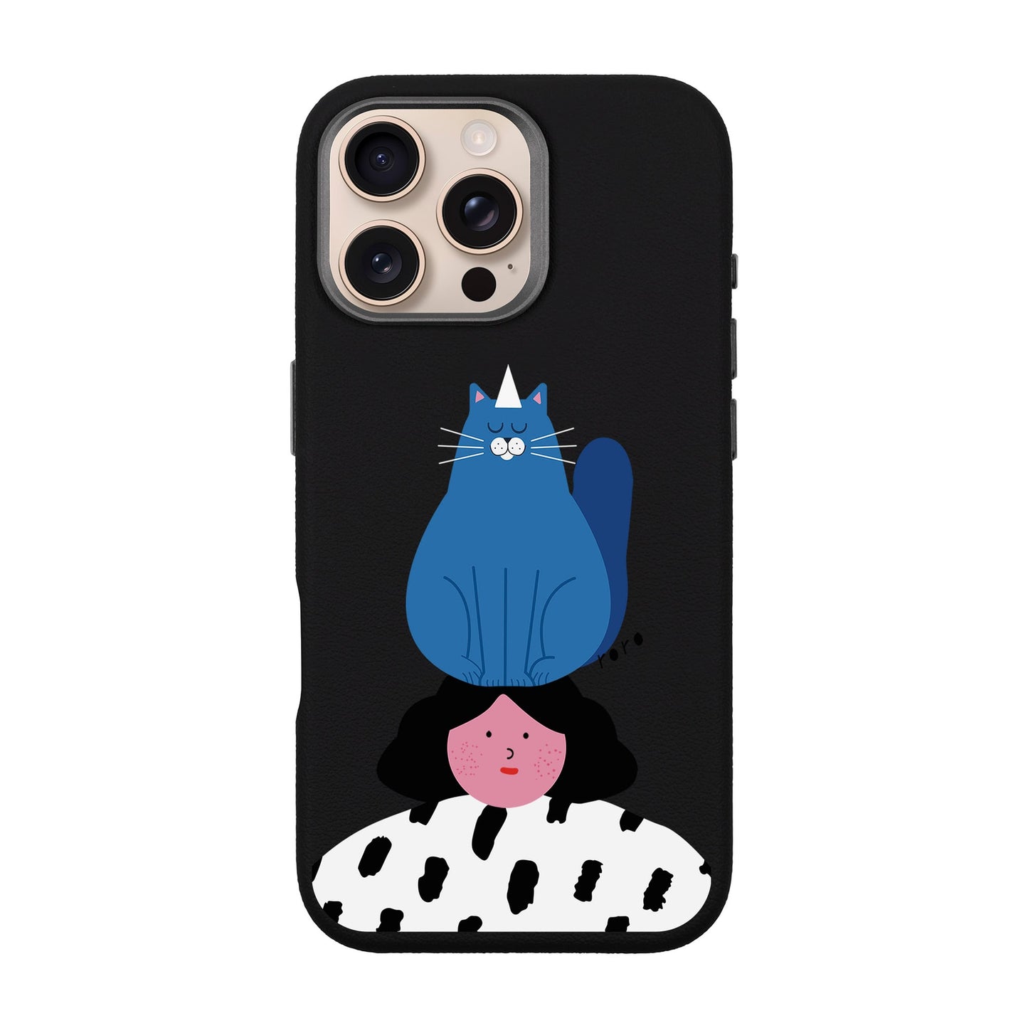 NAUGHTY CAT-iPhone 16 Pro Max Leather Premium Kılıf MagSafe Özellikli