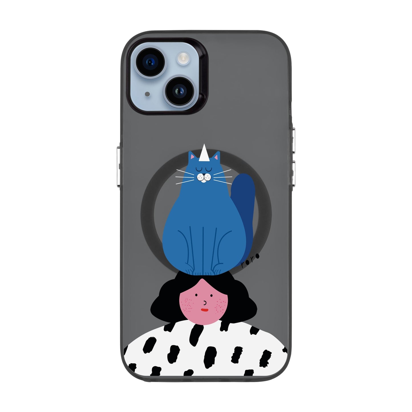 NAUGHTY CAT-iPhone 14 Plus Hold Kılıf MagSafe Özellikli
