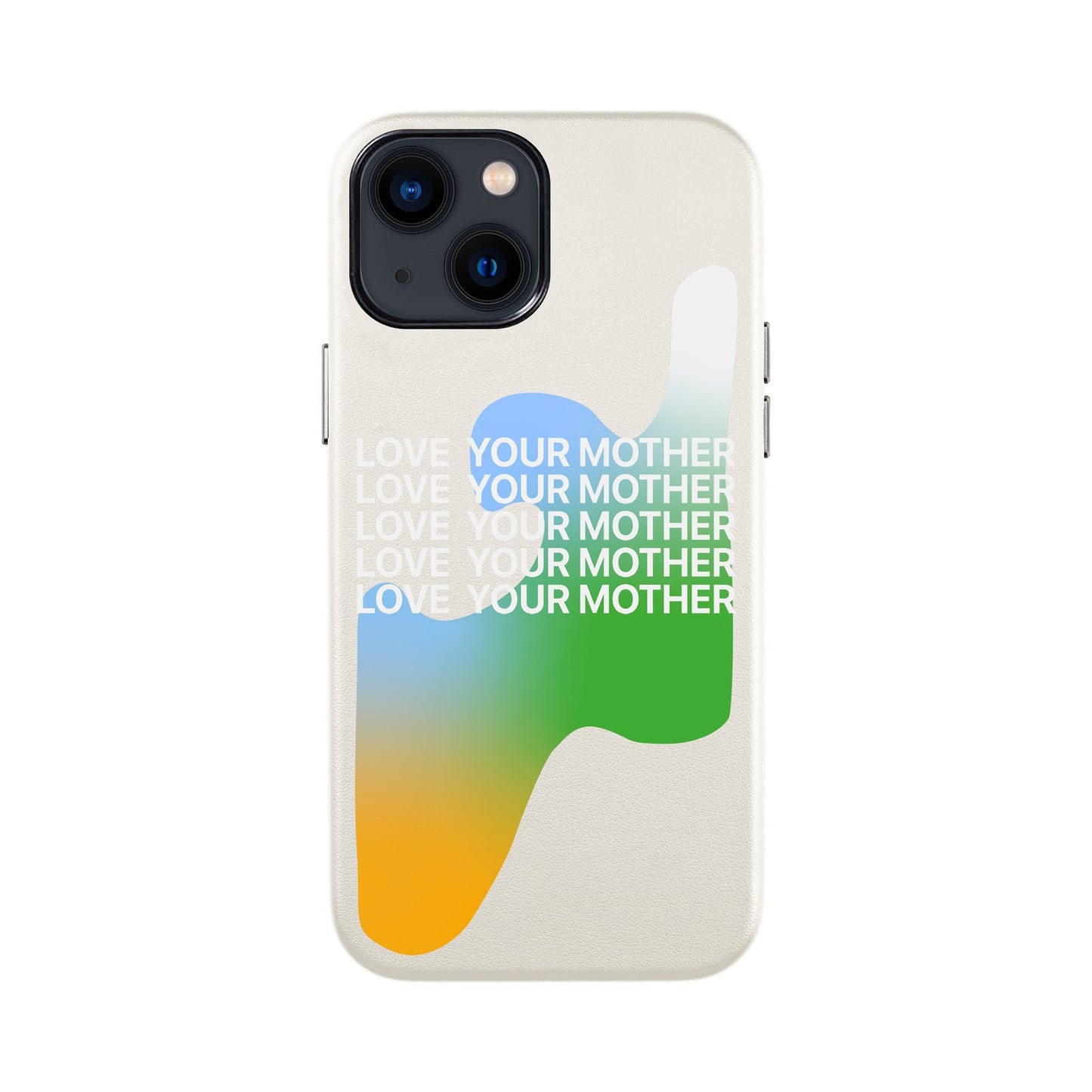 LOVE YOUR MOTHER-iPhone 13 Mini Leather Kılıf