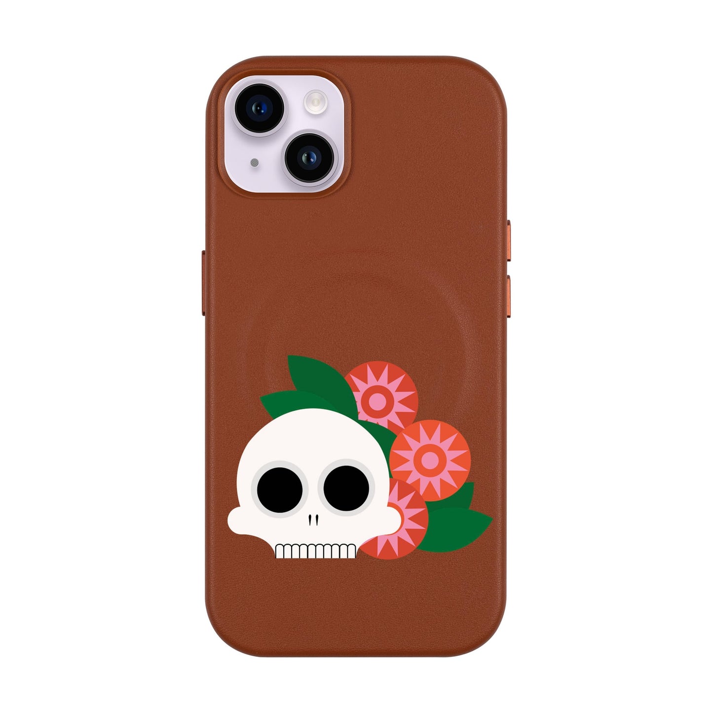 MEMENTO BLOOM-iPhone 14 Plus Leather Kılıf MagSafe Özellikli