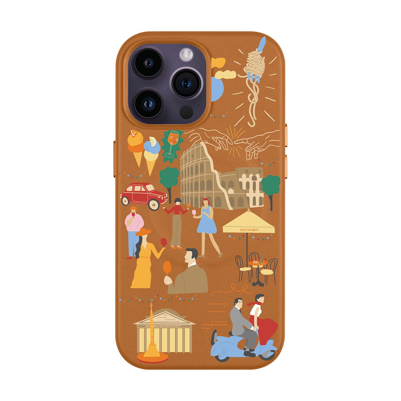 ROMA-iPhone 14 Pro Max Leather Kılıf MagSafe Özellikli