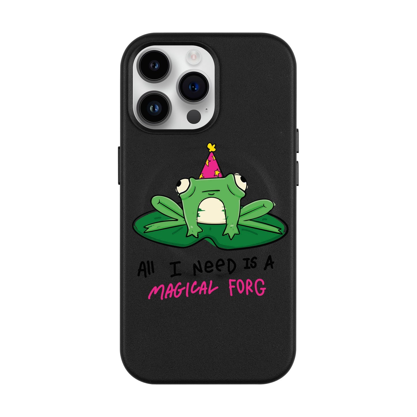 FORG-iPhone 14 Pro Max Leather Kılıf MagSafe Özellikli