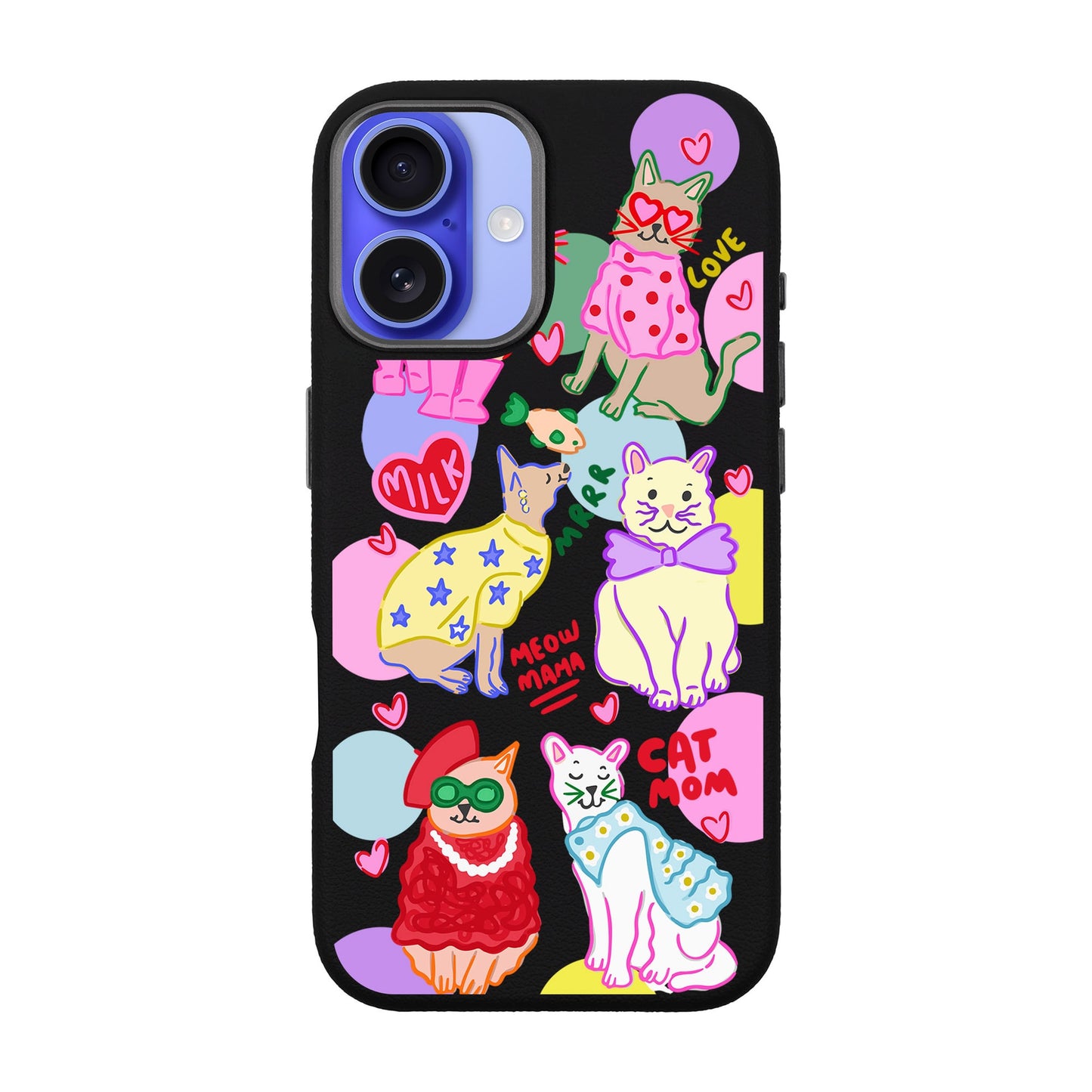 CAT MOM-iPhone 16 Leather Premium Kılıf MagSafe Özellikli
