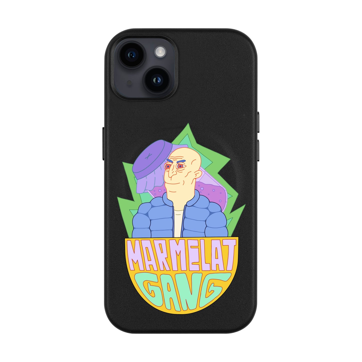 MARMELAT GANG-iPhone 14 Plus Leather Kılıf MagSafe Özellikli