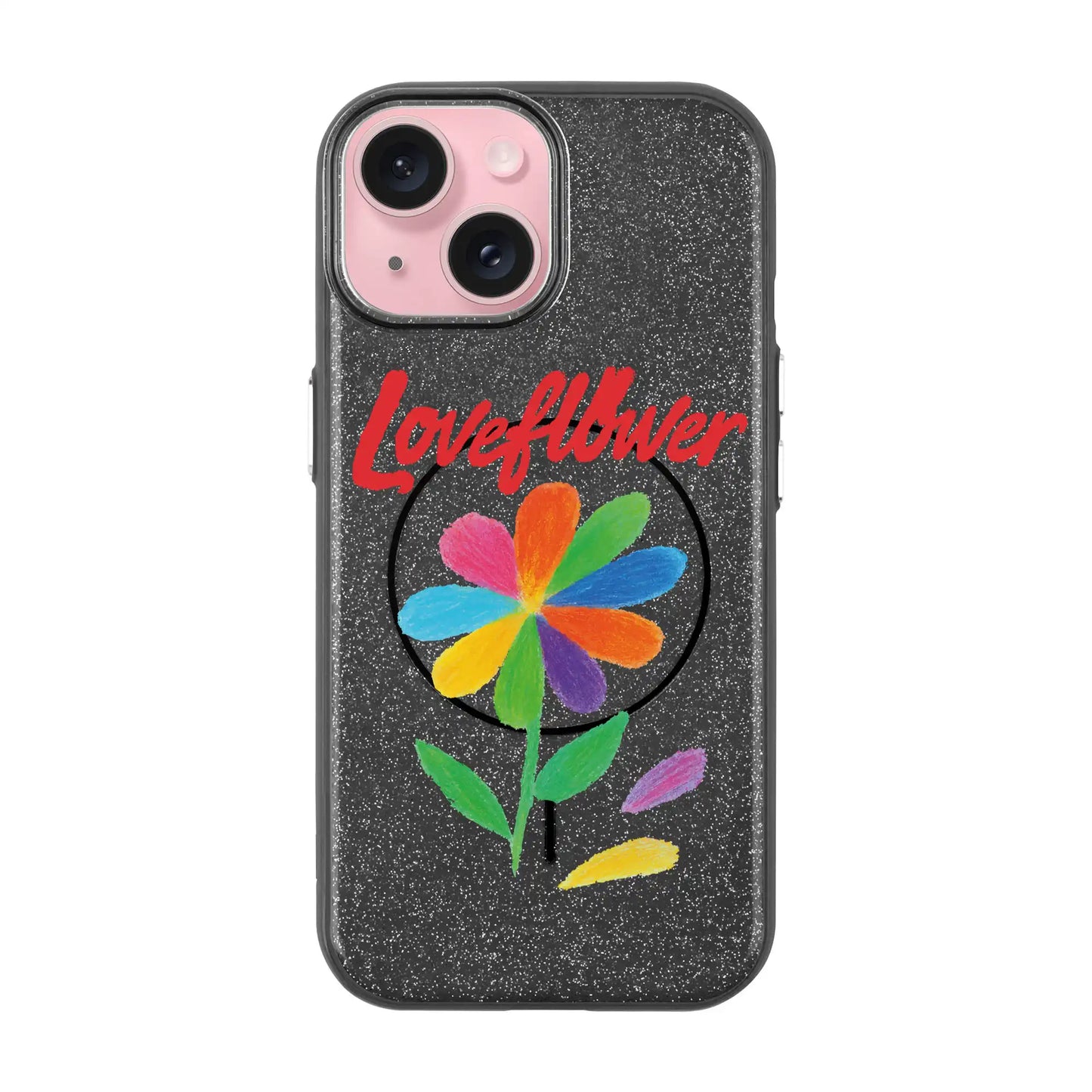 LOVE FLOWER-iPhone 15 Radiant Kılıf MagSafe Özellikli