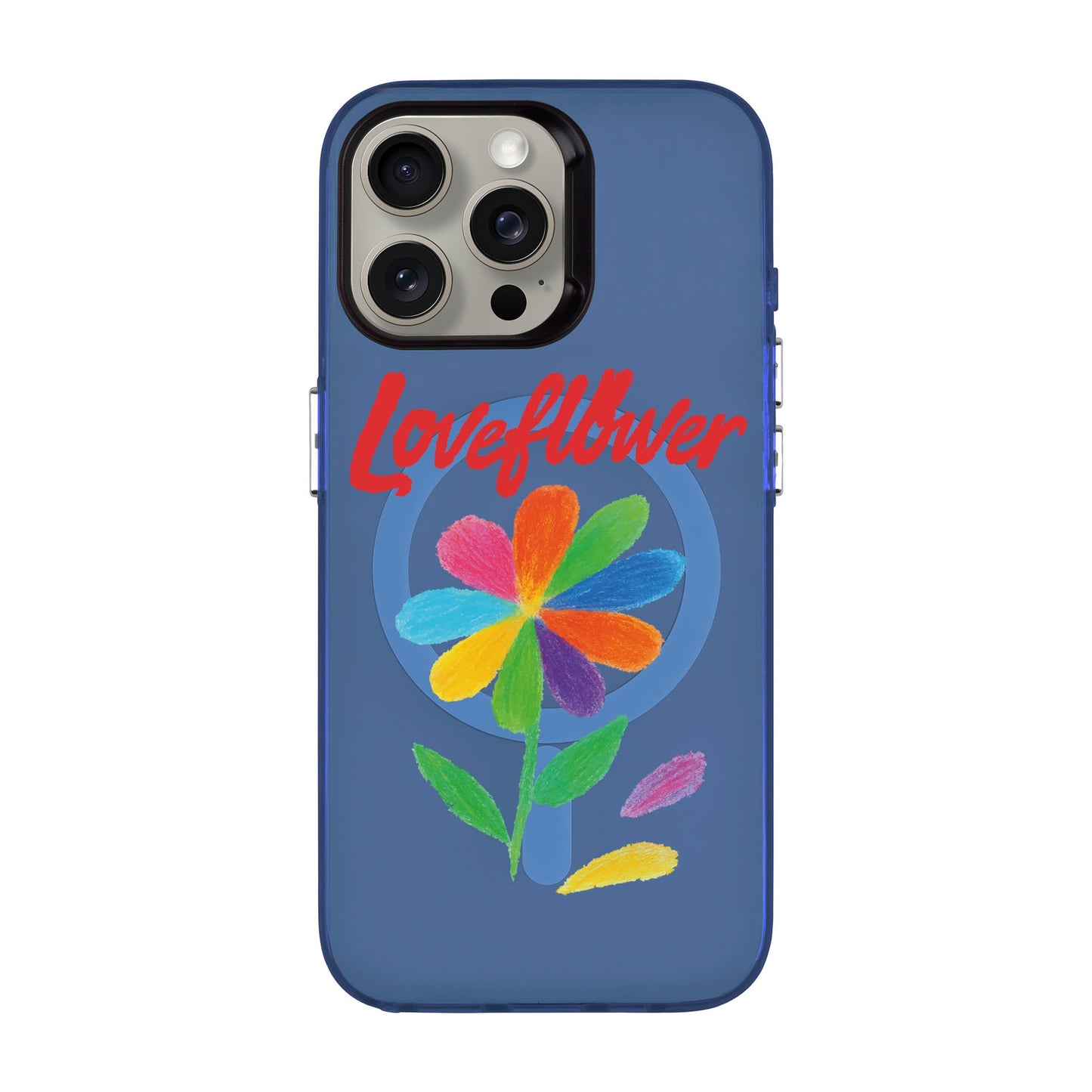 LOVE FLOWER-iPhone 15 Pro Max Hold Kılıf MagSafe Özellikli