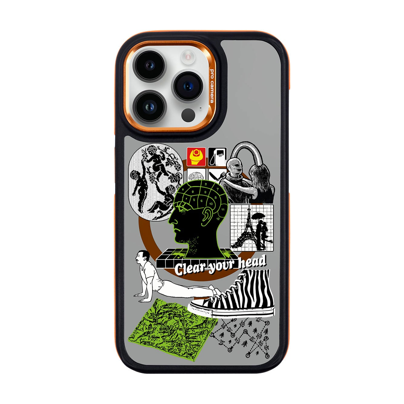 CLEAR YOUR HEAD-iPhone 14 Pro Max Dark Kılıf MagSafe Özellikli