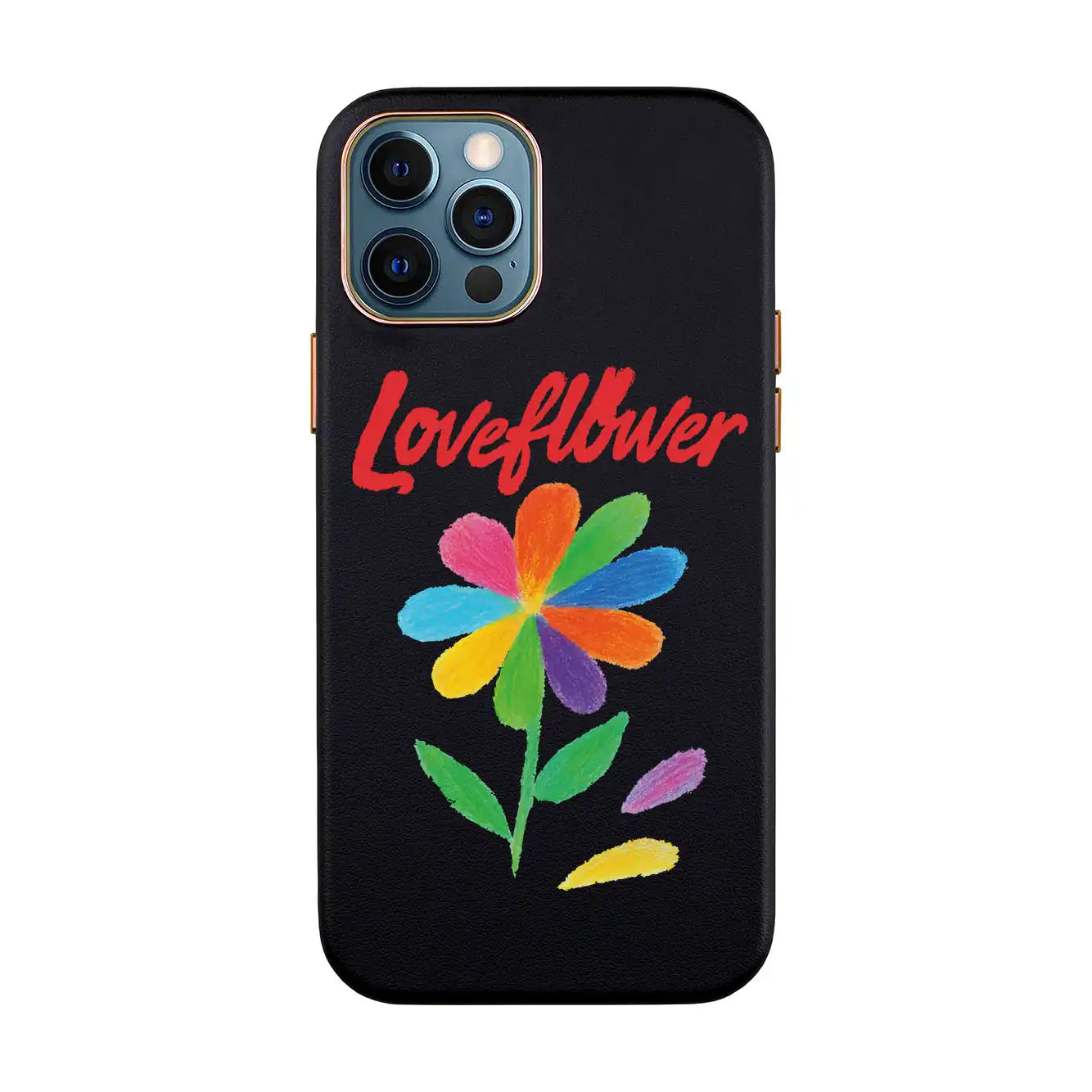 LOVE FLOWER-iPhone Xs Max Leather Kılıf