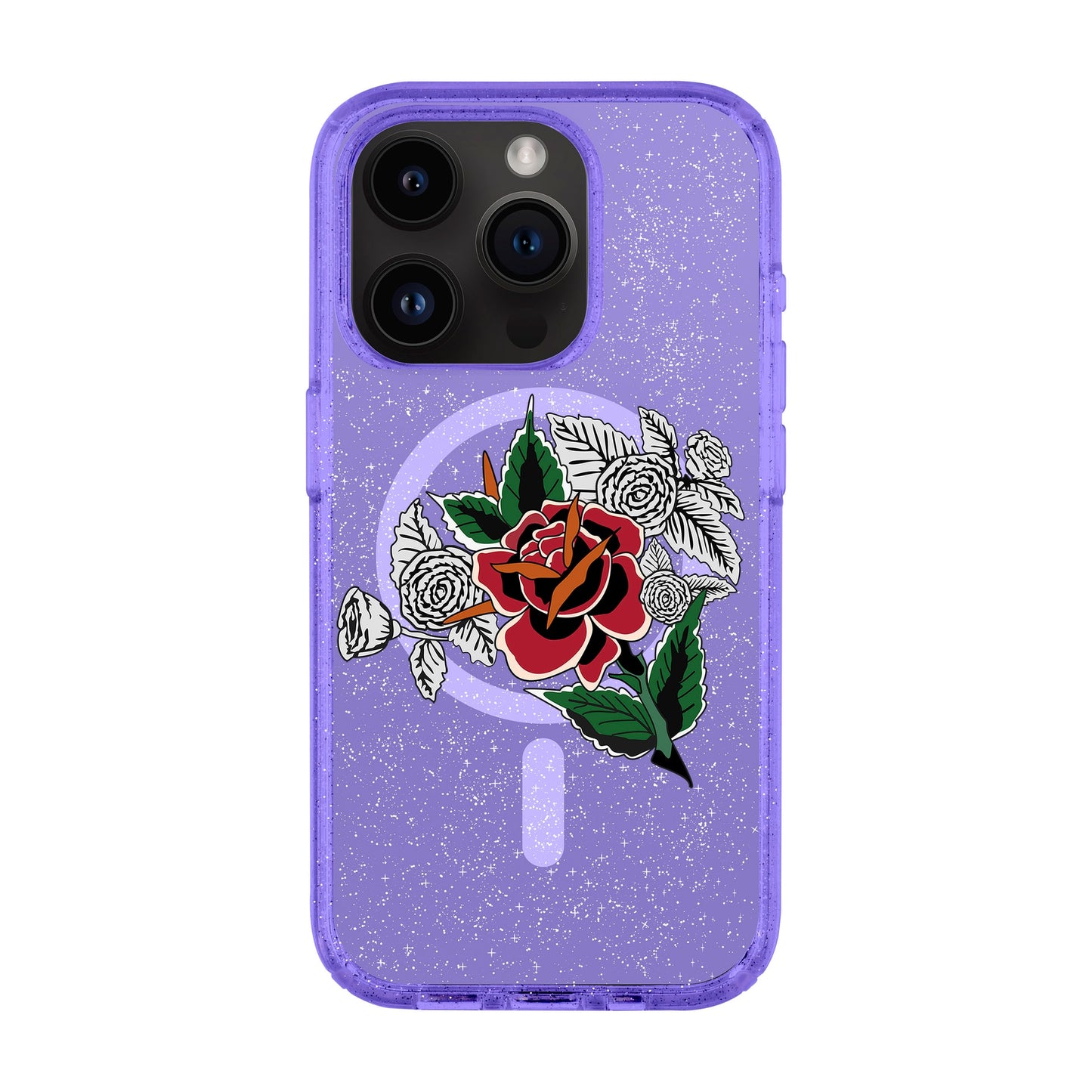 DRY ROSE-iPhone 14 Pro Shiny Kılıf MagSafe Özellikli
