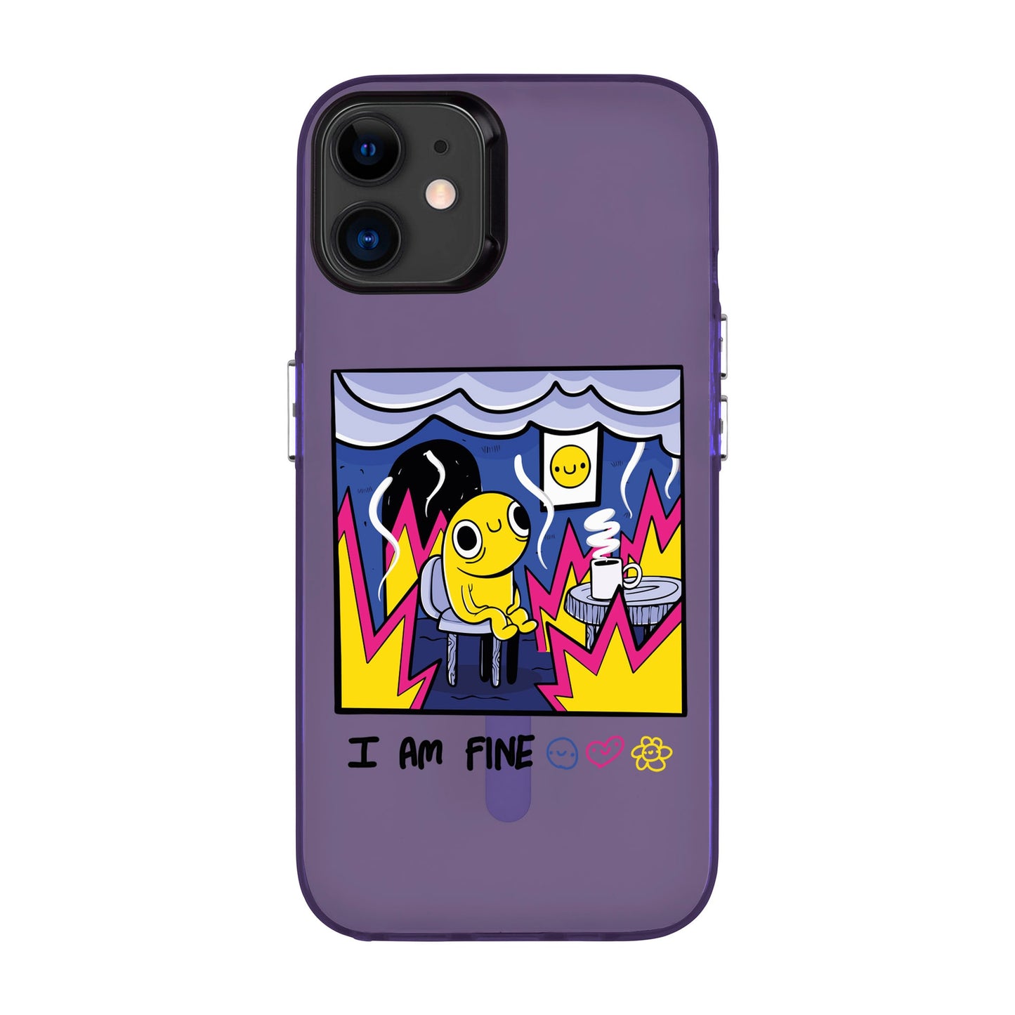 I AM FINE-iPhone 11 Hold Kılıf MagSafe Özellikli