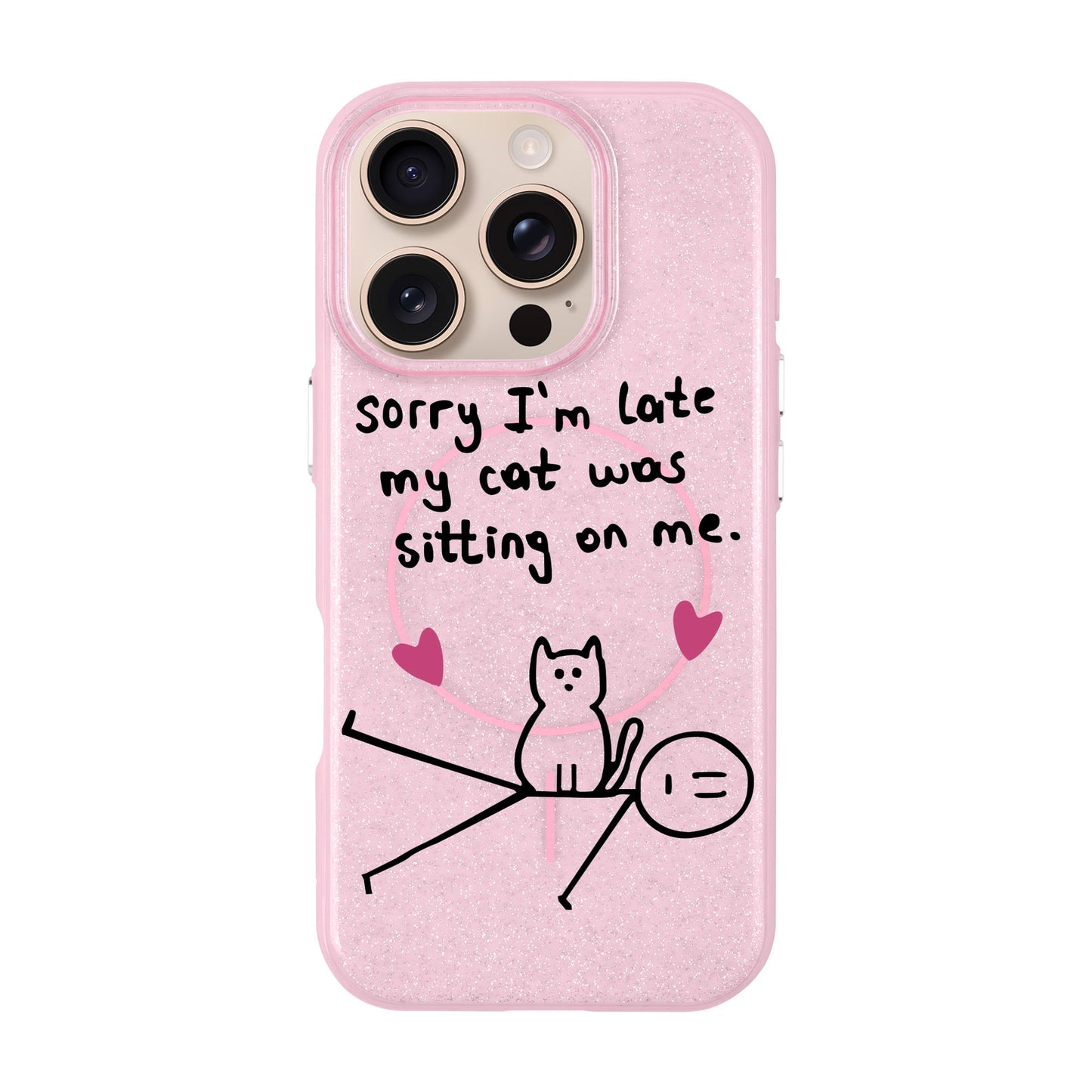 SORRY I'M LATE-iPhone 16 Pro Radiant Kılıf MagSafe Özellikli