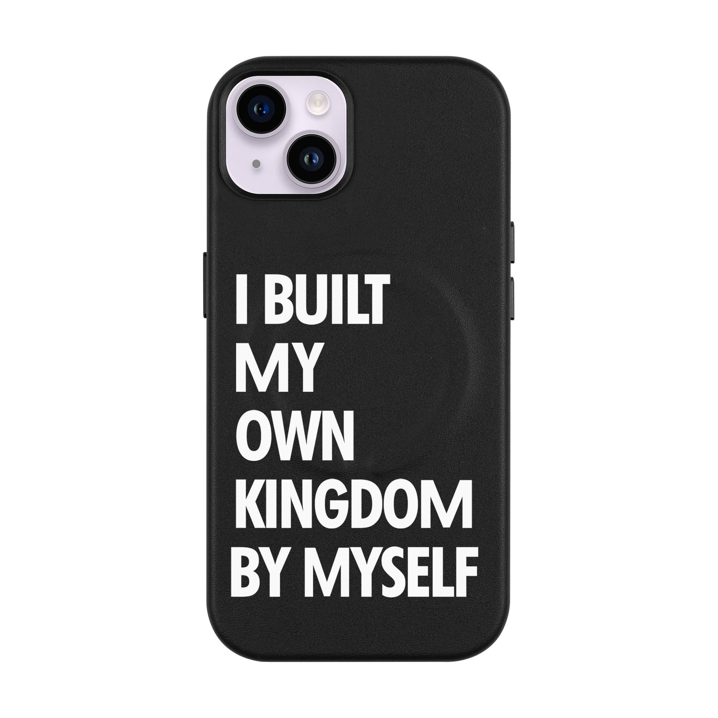 KINGDOM-iPhone 14 Plus Leather Kılıf MagSafe Özellikli