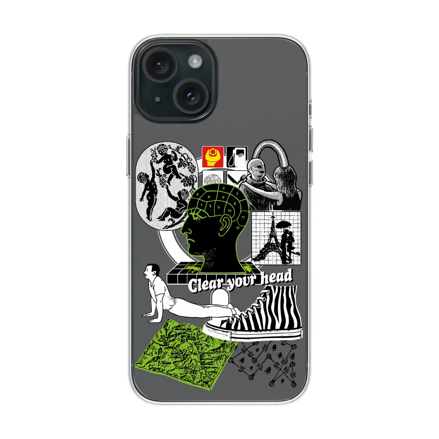 CLEAR YOUR HEAD-iPhone 15 Plus Solid Kılıf MagSafe Özellikli