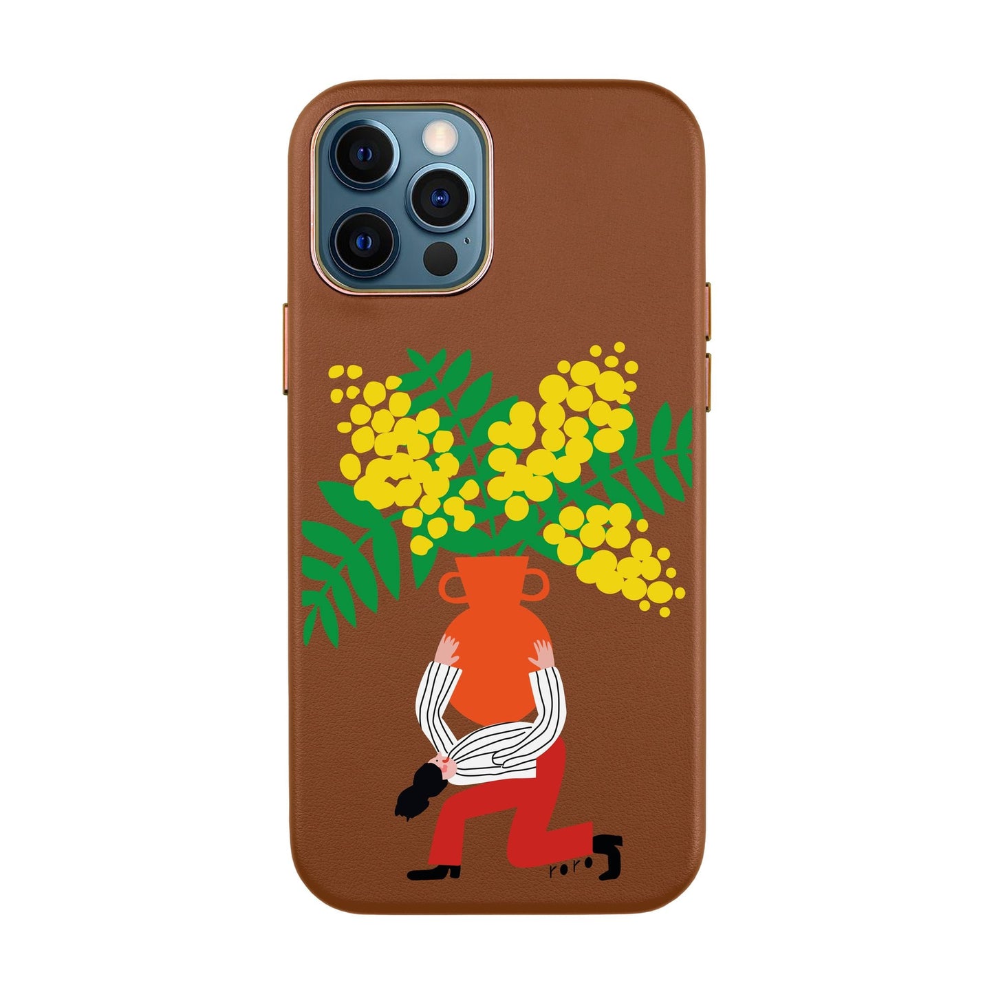 VASE-iPhone XR Leather Kılıf