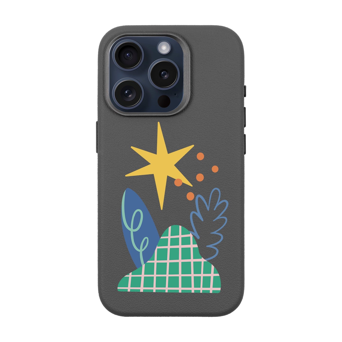 LITTLE NATURE-iPhone 15 Pro Leather Premium Kılıf MagSafe Özellikli