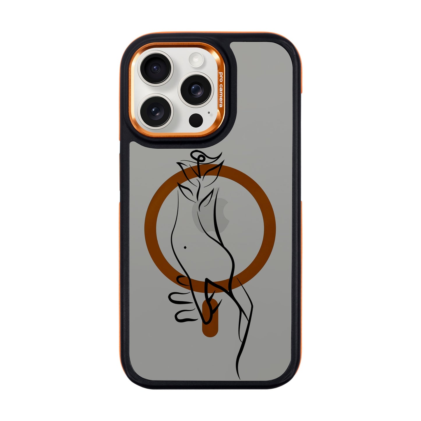 TOUCH-iPhone 15 Pro Max Dark Kılıf MagSafe Özellikli