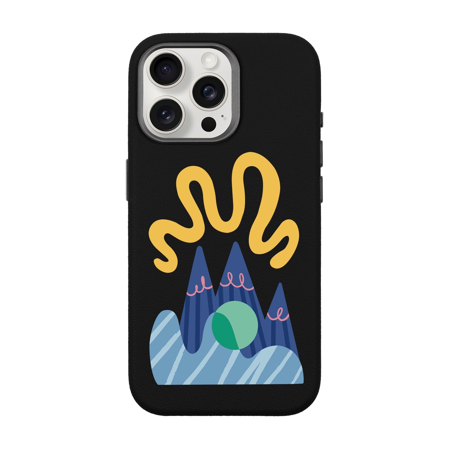 MOUNTAIN-iPhone 15 Pro Max Leather Premium Kılıf MagSafe Özellikli