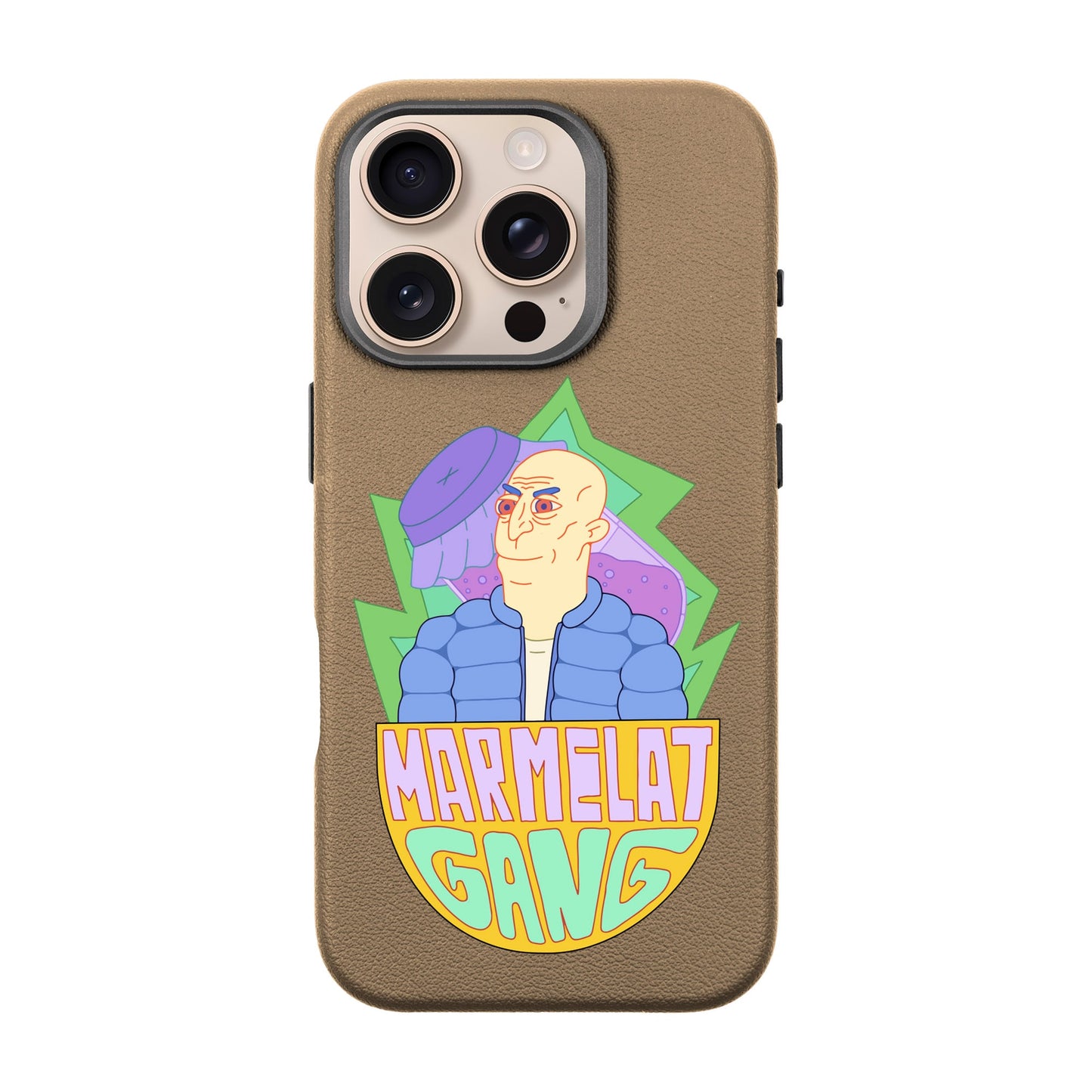 MARMELAT GANG-iPhone 16 Pro Leather Premium Kılıf MagSafe Özellikli