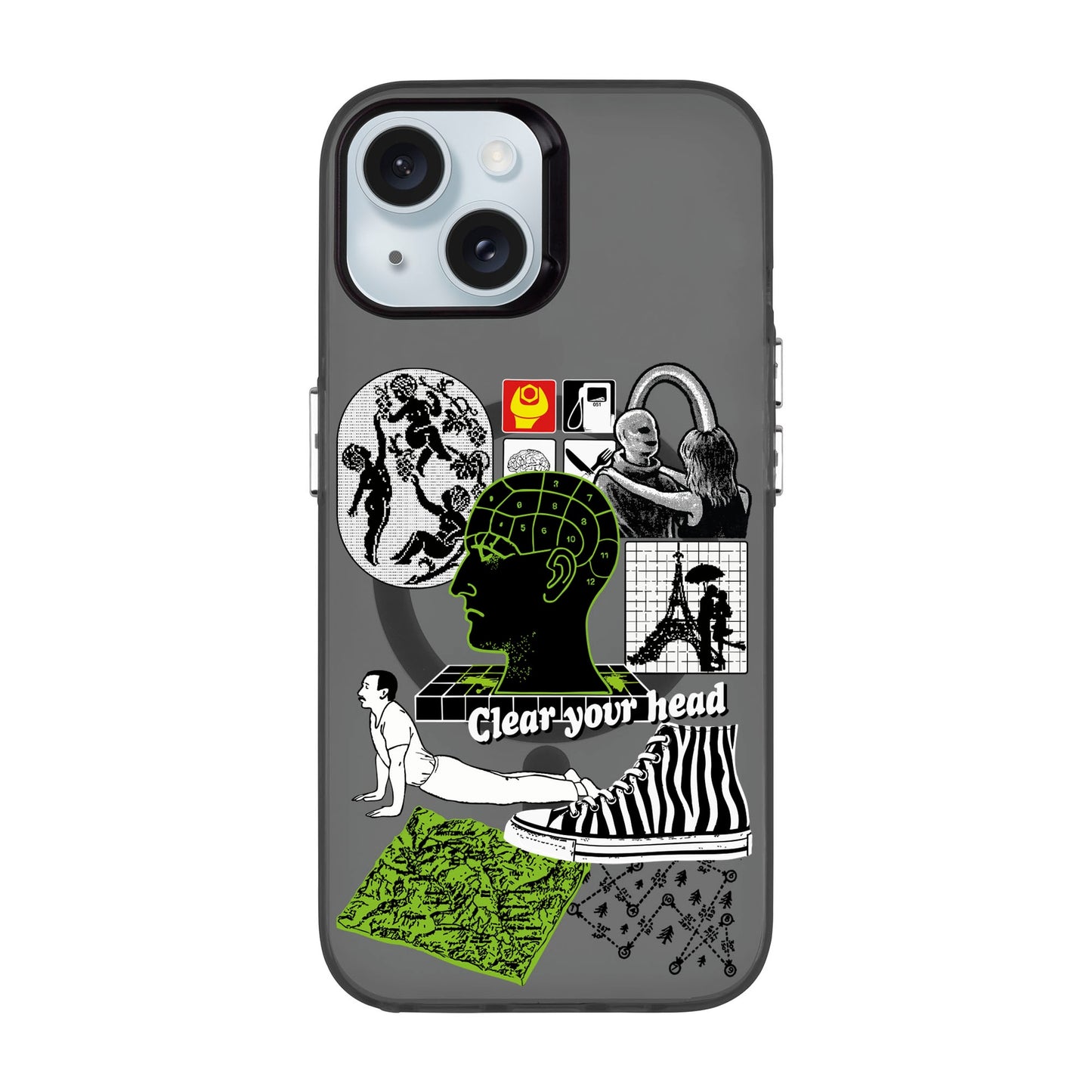 CLEAR YOUR HEAD-iPhone 15 Hold Kılıf MagSafe Özellikli