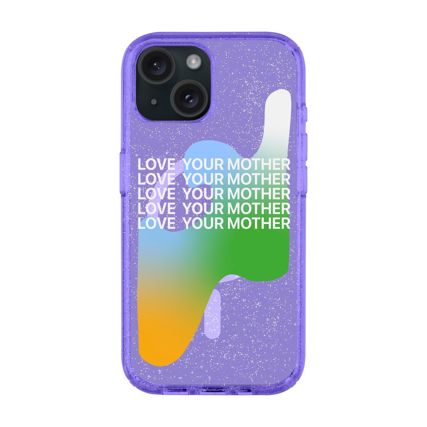 LOVE YOUR MOTHER-iPhone 15 Plus Shiny Kılıf MagSafe Özellikli
