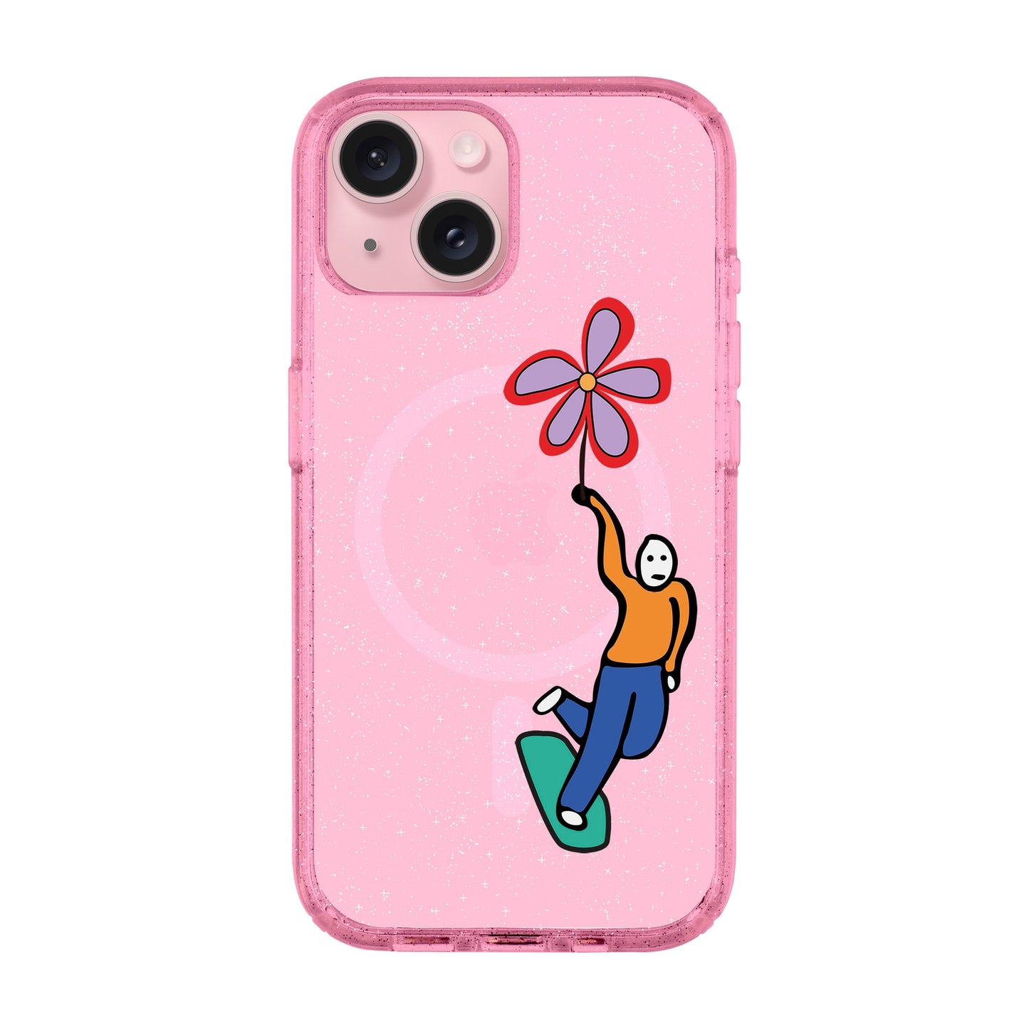 SKATEBOARDER-iPhone 15 Plus Shiny Kılıf MagSafe Özellikli