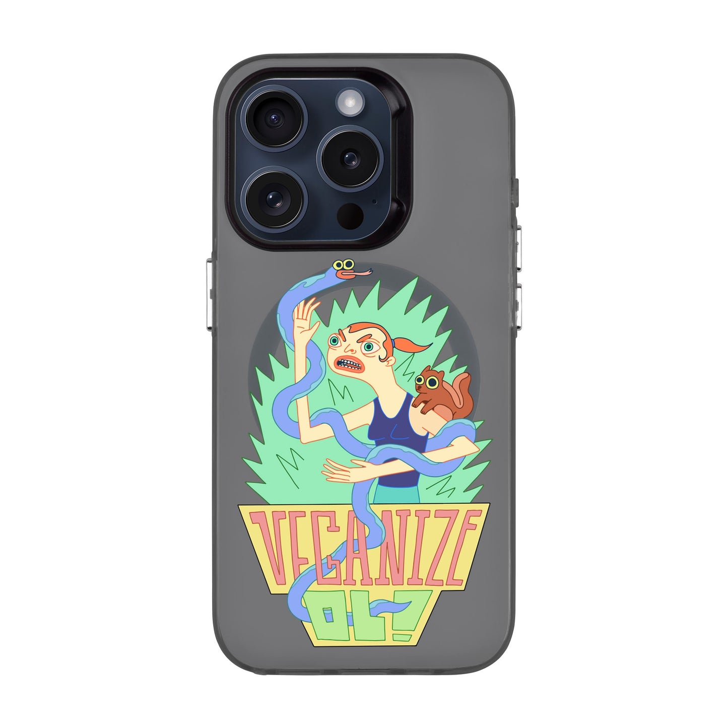 VEGANİZE-iPhone 15 Pro Hold Kılıf MagSafe Özellikli