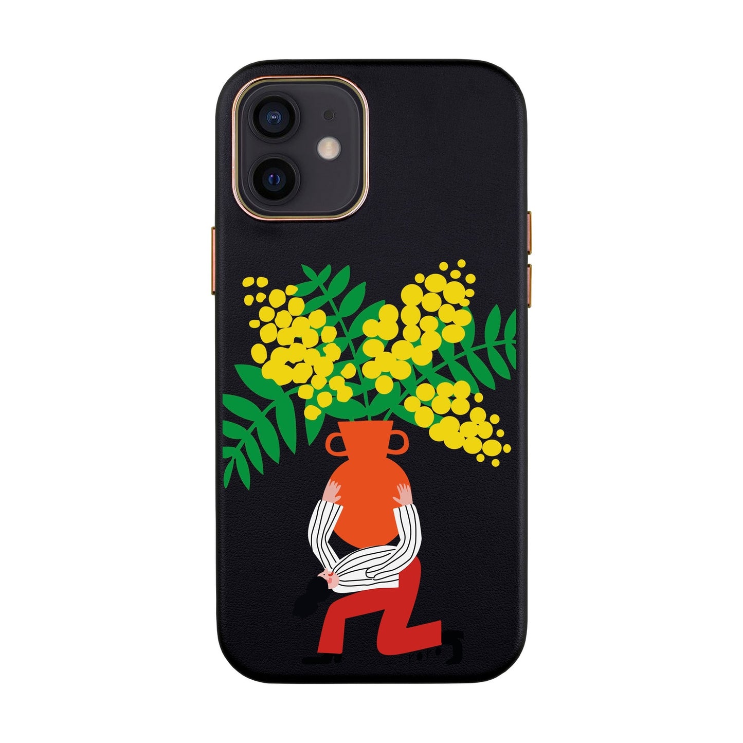 VASE-iPhone 12 Mini Leather Kılıf