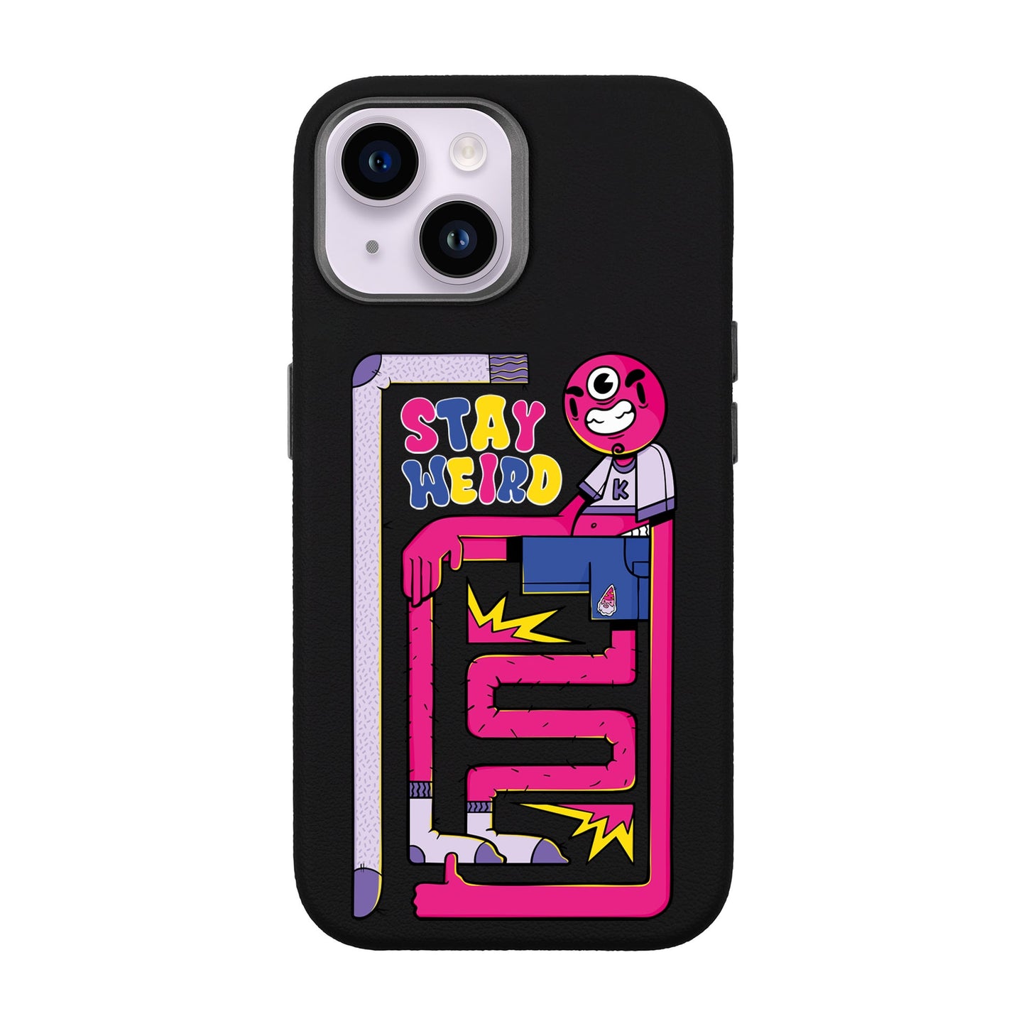 OG TOOTHY-iPhone 14 Leather Premium Kılıf MagSafe Özellikli