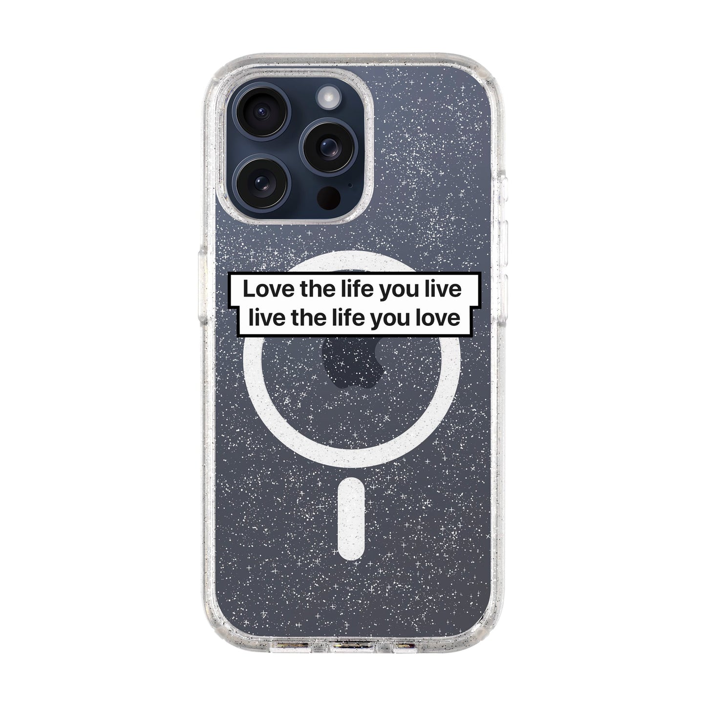 LOVE THE LIFE-iPhone 15 Pro Max Shiny Kılıf MagSafe Özellikli