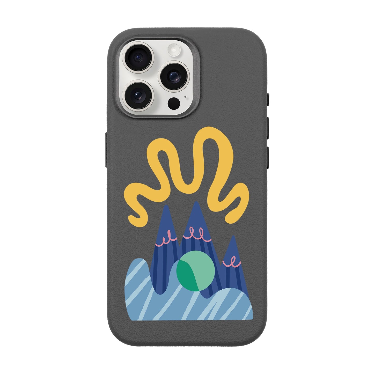 MOUNTAIN-iPhone 15 Pro Max Leather Premium Kılıf MagSafe Özellikli
