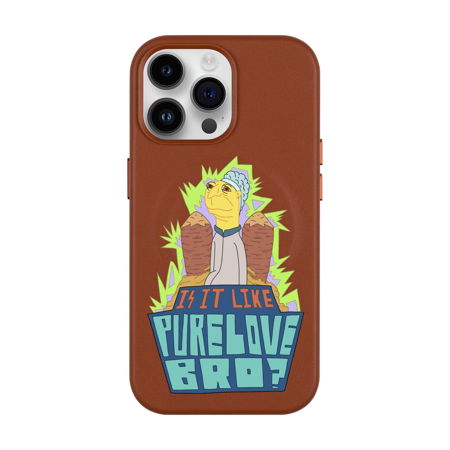 PURE LOVE-iPhone 14 Pro Max Leather Kılıf MagSafe Özellikli
