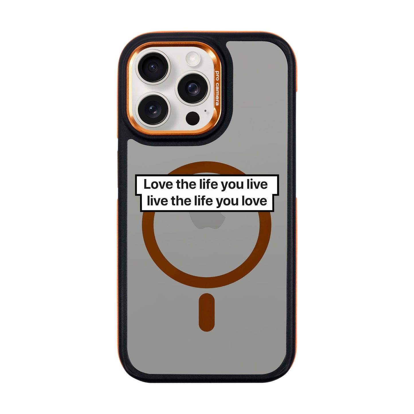 LOVE THE LIFE-iPhone 15 Pro Max Dark Kılıf MagSafe Özellikli