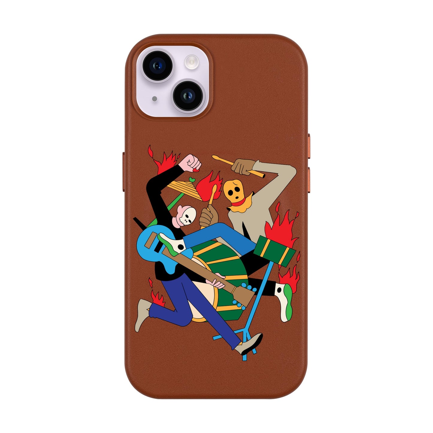 MONSTER MASH-iPhone 14 Plus Leather Kılıf MagSafe Özellikli