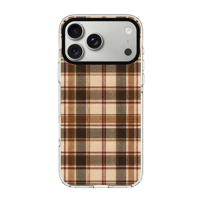 AUTUMN TARTAN-Clear Kılıf MagSafe Özellikli - iPhone 18 Pro