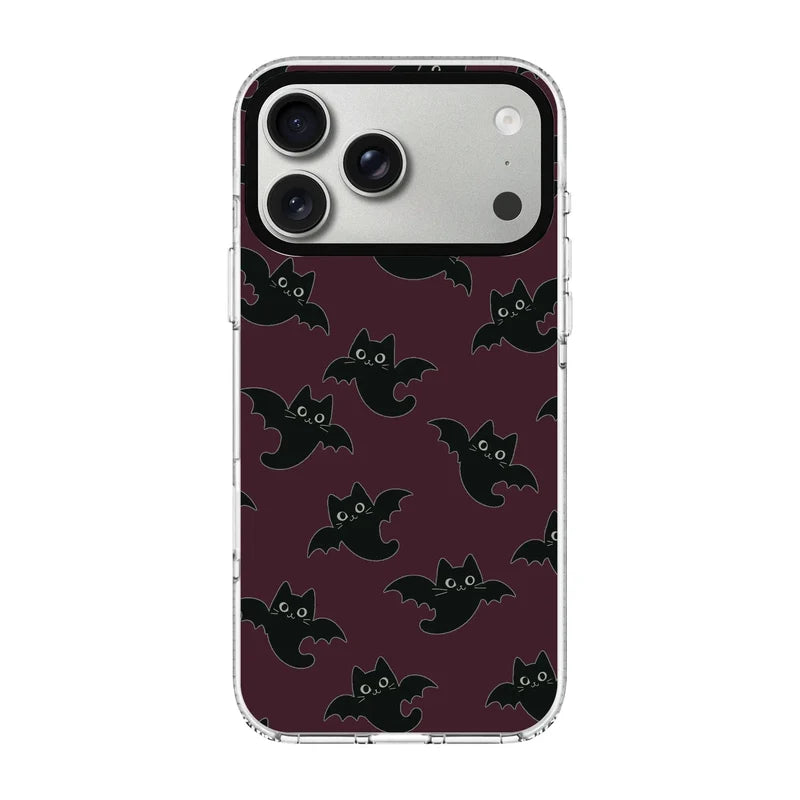 BAT CATS-Clear Kılıf MagSafe Özellikli - iPhone 17 Pro Max