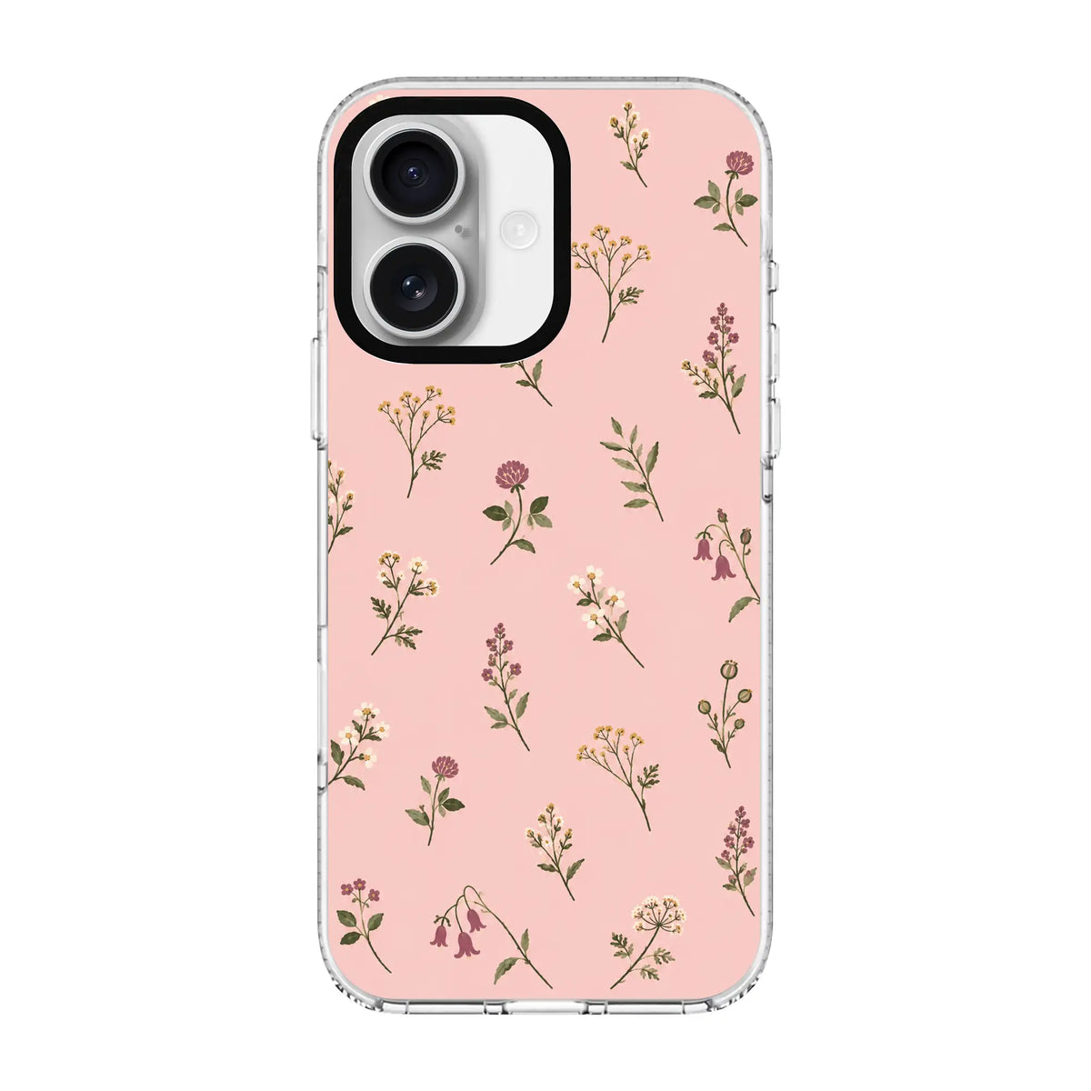 BLUSH MEADOW-Clear Kılıf MagSafe Özellikli - iPhone 16