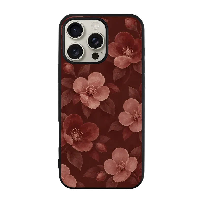 BURGUNDY BLOOM-Ultra Silikon Kılıf-Poco M5S