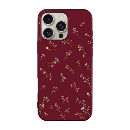 BURGUNDY MEADOW-Ultra Silikon Kılıf-Redmi Note 9S