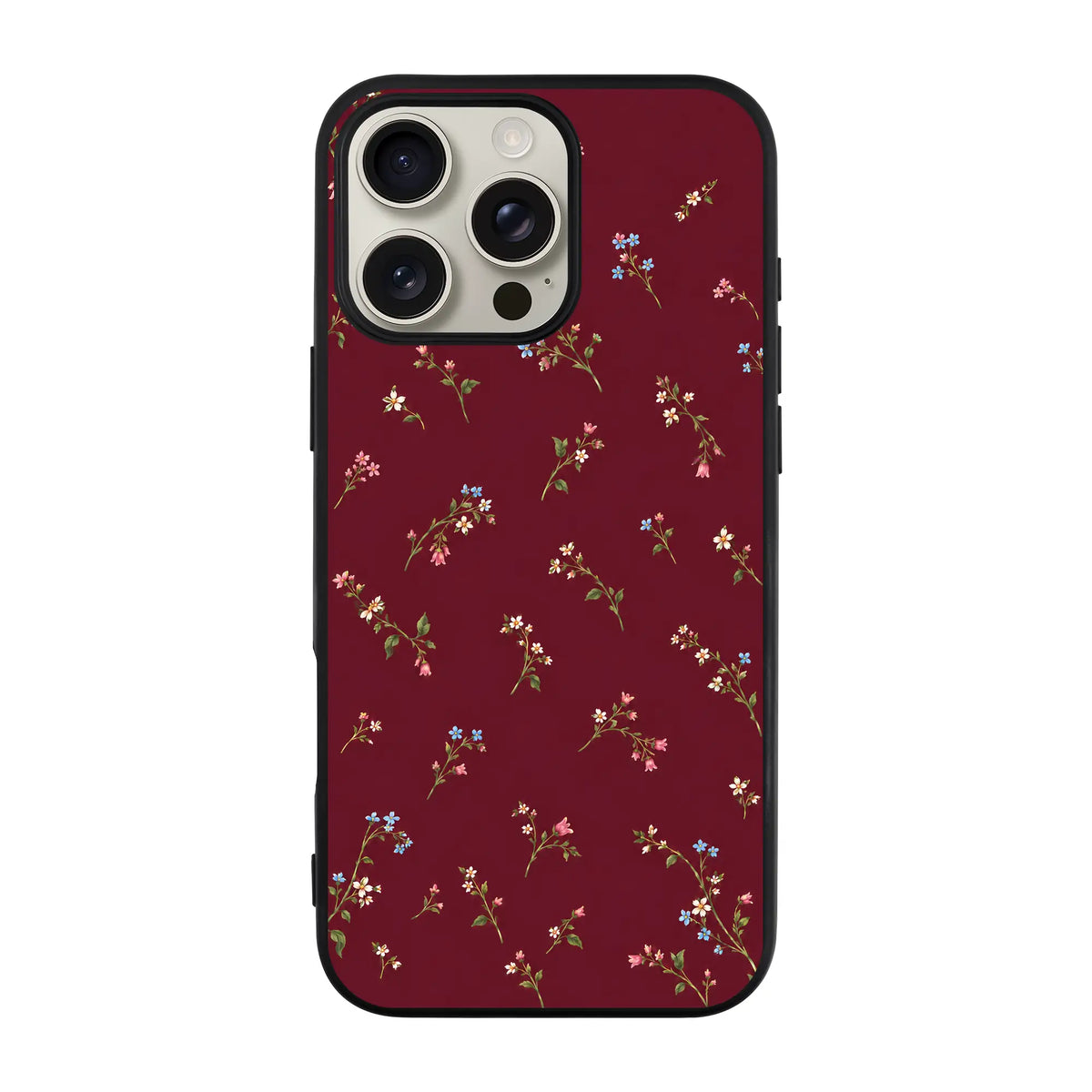 BURGUNDY MEADOW-Ultra Silikon Kılıf-Redmi Note 9S