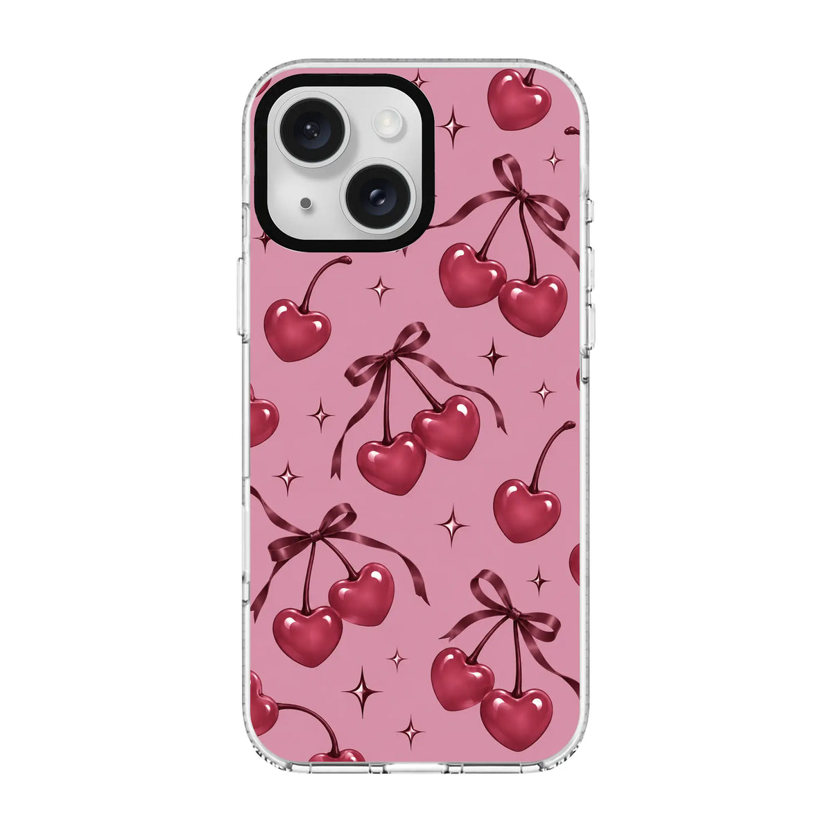 CHERRY ROMANCE-Clear Kılıf MagSafe Özellikli - iPhone 17e