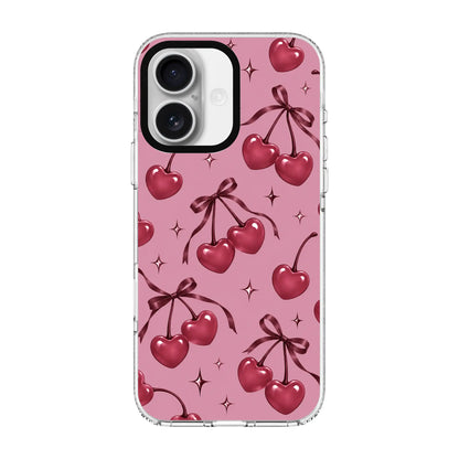 CHERRY ROMANCE-Clear Kılıf MagSafe Özellikli - iPhone 16