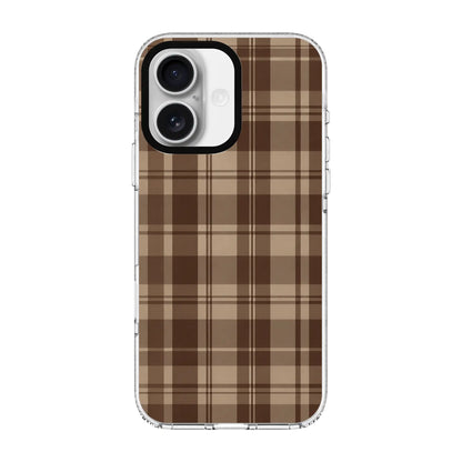 COCOA PLAID-Clear Kılıf MagSafe Özellikli - iPhone 17