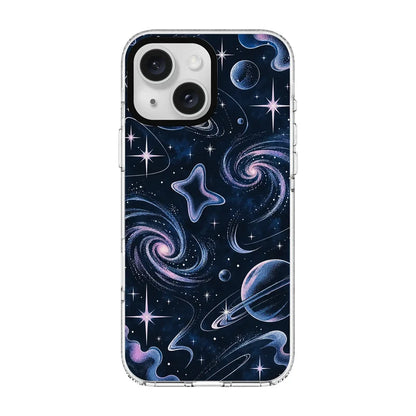 COSMIC REVERIE-Clear Kılıf MagSafe Özellikli - iPhone 14 Plus