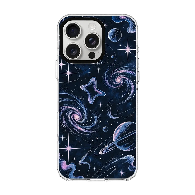 COSMIC REVERIE-Clear Kılıf MagSafe Özellikli - iPhone 15 Pro Max