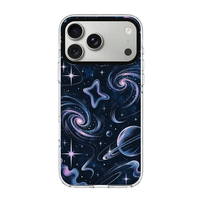 COSMIC REVERIE-Clear Kılıf MagSafe Özellikli - iPhone 18 Pro