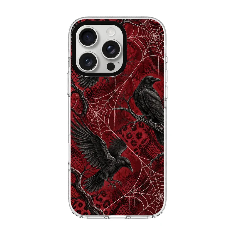 CRIMSON RAVENS-Clear Kılıf MagSafe Özellikli - iPhone 12 Pro Max