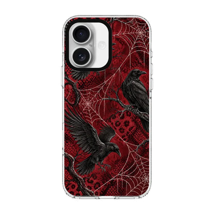 CRIMSON RAVENS-Clear Kılıf MagSafe Özellikli - iPhone 16