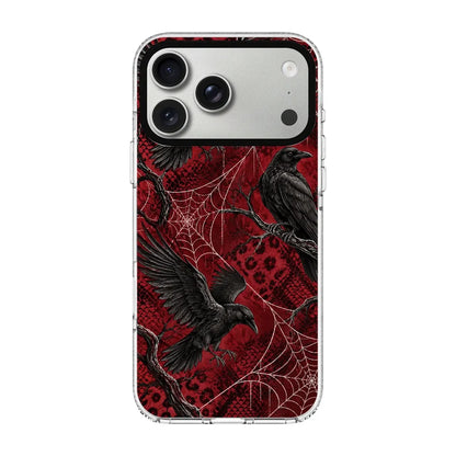 CRIMSON RAVENS-Clear Kılıf MagSafe Özellikli - iPhone 18 Pro Max