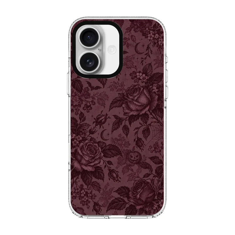 HAUNTED ROSES-Clear Kılıf MagSafe Özellikli - iPhone 16 Plus