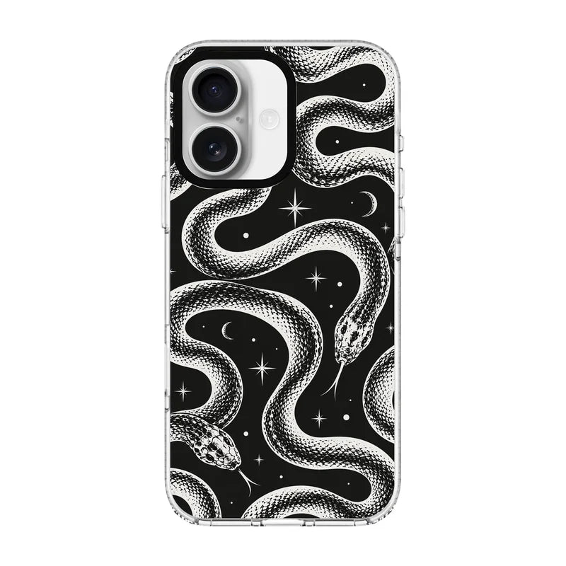 LUNAR SERPENT-Clear Kılıf MagSafe Özellikli - iPhone 16 Plus